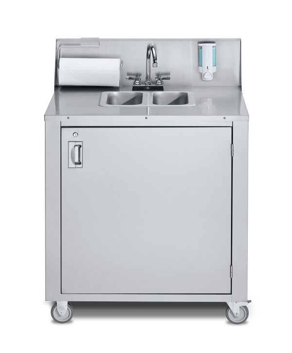 Double Stainless Handwashing Sink